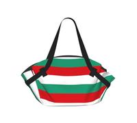 eeprty Bulgarian Flag Printed Foldable Outdoor Blanket With Internal Pockets, Round 94cm Mat for Beach Lawn Outing