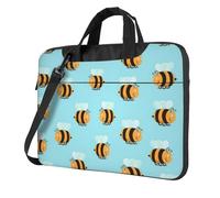 eeprty Cartoon Bee Pattern Print Stylish Printed Laptop Bag Modern Retro Computer Tote For Her Unique Birthday Gift