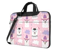 eeprty Cartoon Llama Alpaca Print Stylish Printed Laptop Bag Modern Retro Computer Tote For Her Unique Birthday Gift