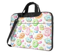 eeprty Cupcakes Donuts Muffins Sugar Print Stylish Printed Laptop Bag Modern Retro Computer Tote For Her Unique Birthday Gift