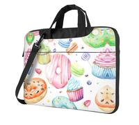eeprty Cupcakes Donuts Muffins Sugar Print Stylish Printed Laptop Bag Modern Retro Computer Tote For Her Unique Birthday Gift