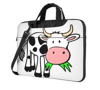 eeprty Cute Cow Print Stylish Printed Laptop Bag Modern Retro Computer Tote For Her Unique Birthday Gift