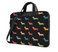 eeprty Cute Dachshound Dogs Print Stylish Printed Laptop Bag Modern Retro Computer Tote For Her Unique Birthday Gift