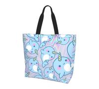 eeprty Cute Fish Large Tote Bag For Women, Durable Shoulder Bag With All-Over Print, Reusable Shopping Handbag For Work Travel