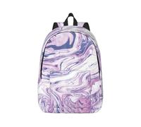 eeprty Dark Purple Texture Marble Printing Boys Girls Drawstring Bags String Backpack Bulk Cinch Sack Tote Bags For Gym, Sports, Travel