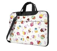 eeprty Delicious Cupcakes Print Stylish Printed Laptop Bag Modern Retro Computer Tote For Her Unique Birthday Gift