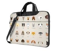 eeprty Dog Breed Print Stylish Printed Laptop Bag Modern Retro Computer Tote For Her Unique Birthday Gift