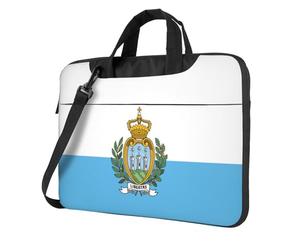 eeprty Flag Of San Marino Print Stylish Printed Laptop Bag Modern Retro Computer Tote For Her Unique Birthday Gift