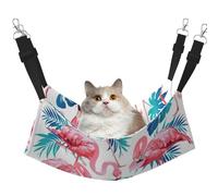 eeprty Flamingo Bird Green Leaf Pet Cage Hammock,Warm Pet Hammock,Soft Hanging Cat Bed Mat Winter Warm