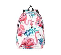 eeprty Flamingo Bird Green Leaf Printing Boys Girls Drawstring Bags String Backpack Bulk Cinch Sack Tote Bags For Gym, Sports, Travel