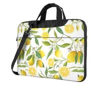 eeprty Fresh Tropical Lemons Print Stylish Printed Laptop Bag Modern Retro Computer Tote For Her Unique Birthday Gift