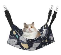 eeprty Fun Cat Astronaut Pet Cage Hammock,Warm Pet Hammock,Soft Hanging Cat Bed Mat Winter Warm