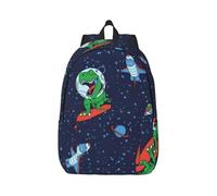 eeprty Funny Astronaut Dinosaur Rocket Printing Boys Girls Drawstring Bags String Backpack Bulk Cinch Sack Tote Bags For Gym, Sports, Travel
