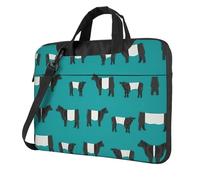eeprty Galloway Cow Print Stylish Printed Laptop Bag Modern Retro Computer Tote For Her Unique Birthday Gift