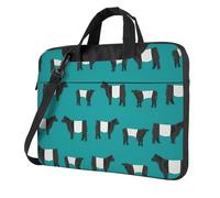 eeprty Galloway Cow Print Stylish Printed Laptop Bag Modern Retro Computer Tote For Her Unique Birthday Gift