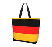 eeprty Germany Flag Large Tote Bag For Women, Durable Shoulder Bag With All-Over Print, Reusable Shopping Handbag For Work Travel