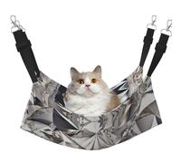 eeprty Glitter Abstract Diamond Crystal Pattern Pet Cage Hammock,Warm Pet Hammock,Soft Hanging Cat Bed Mat Winter Warm