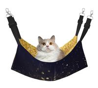 eeprty Gold Sparkling Star Pet Cage Hammock,Warm Pet Hammock,Soft Hanging Cat Bed Mat Winter Warm