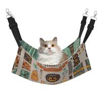 eeprty Halloween Scrapbook Pet Cage Hammock,Warm Pet Hammock,Soft Hanging Cat Bed Mat Winter Warm