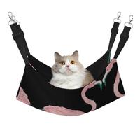 eeprty Hand Painted Flamingo Bird Pet Cage Hammock,Warm Pet Hammock,Soft Hanging Cat Bed Mat Winter Warm