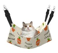 eeprty Happy Carrot Pet Cage Hammock,Warm Pet Hammock,Soft Hanging Cat Bed Mat Winter Warm