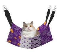 eeprty Happy Halloween Pet Cage Hammock,Warm Pet Hammock,Soft Hanging Cat Bed Mat Winter Warm