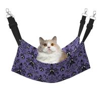 eeprty Horror Pattern On Purple Background Pet Cage Hammock,Warm Pet Hammock,Soft Hanging Cat Bed Mat Winter Warm