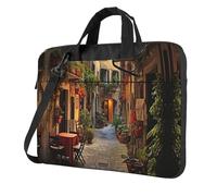 eeprty Italian Old Street Print Stylish Printed Laptop Bag Modern Retro Computer Tote For Her Unique Birthday Gift