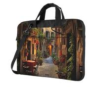 eeprty Italian Old Street Print Stylish Printed Laptop Bag Modern Retro Computer Tote For Her Unique Birthday Gift