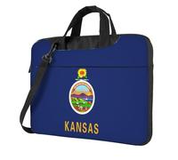 eeprty Kansas State Flag Print Stylish Printed Laptop Bag Modern Retro Computer Tote For Her Unique Birthday Gift