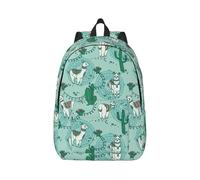 eeprty Llama Alpaca Green Printing Boys Girls Drawstring Bags String Backpack Bulk Cinch Sack Tote Bags For Gym, Sports, Travel