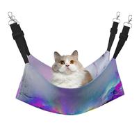 eeprty Northern Lights Painting Pet Cage Hammock,Warm Pet Hammock,Soft Hanging Cat Bed Mat Winter Warm