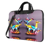 eeprty Origami Multicolor Papercraft Cranes 1 Print Stylish Printed Laptop Bag Modern Retro Computer Tote For Her Unique Birthday Gift