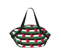 eeprty Palestine flag Printed Foldable Outdoor Blanket With Internal Pockets, Round 94cm Mat for Beach Lawn Outing