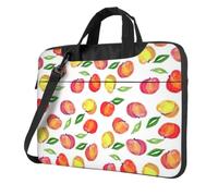eeprty Peach Print Leaf Print Stylish Printed Laptop Bag Modern Retro Computer Tote For Her Unique Birthday Gift