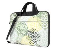 eeprty Petals Garden Leaves Print Stylish Printed Laptop Bag Modern Retro Computer Tote For Her Unique Birthday Gift