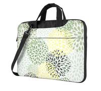 eeprty Petals Garden Leaves Print Stylish Printed Laptop Bag Modern Retro Computer Tote For Her Unique Birthday Gift