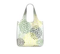 eeprty Petals Garden Leaves Printed Reusable Grocery Tote Bag, Foldable Shopping Bag 25L, Lightweight for Travel Daily Use