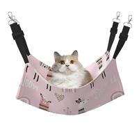 eeprty Pink Llama Cactus Pet Cage Hammock,Warm Pet Hammock,Soft Hanging Cat Bed Mat Winter Warm