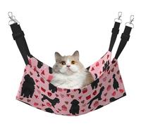 eeprty Pink Poodles Dogs Pet Cage Hammock,Warm Pet Hammock,Soft Hanging Cat Bed Mat Winter Warm