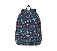 eeprty Rocket Clipart Space Ship Printing Boys Girls Drawstring Bags String Backpack Bulk Cinch Sack Tote Bags For Gym, Sports, Travel
