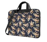 eeprty Rose Floral Pattern Flower Drawn Print Stylish Printed Laptop Bag Modern Retro Computer Tote For Her Unique Birthday Gift