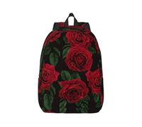 eeprty Roses Background Printing Boys Girls Drawstring Bags String Backpack Bulk Cinch Sack Tote Bags For Gym, Sports, Travel