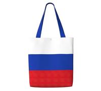 eeprty Russian Flag Print Canvas Reusable Grocery Shopping Blank Tote Bag With Handles For Crafts, Tote Bags For Women