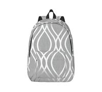 eeprty Silver Geometric Figure Printing Boys Girls Drawstring Bags String Backpack Bulk Cinch Sack Tote Bags For Gym, Sports, Travel