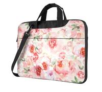 eeprty Soft Color Pale Faded Mix Of Roses Print Stylish Printed Laptop Bag Modern Retro Computer Tote For Her Unique Birthday Gift