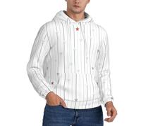 eeprty Stars Stripes Vector Mens Warm Hoodie Fleece Lined Pullover With Adjustable Hood Outdoor Wear, Winter Hooded Sweatshirt Black