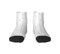 eeprty Stars Stripes Vector Printing 30cm Straight Socks With Great Elasticity, Athletic Socks For Thanksgiving,Fits 36 To 45 Feet
