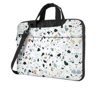 eeprty Terrazzo Marble Pastel Print Stylish Printed Laptop Bag Modern Retro Computer Tote For Her Unique Birthday Gift