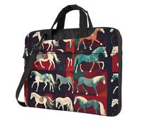 eeprty Various Kinds Of Horses Print Stylish Printed Laptop Bag Modern Retro Computer Tote For Her Unique Birthday Gift